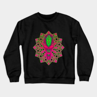 hot pink tehno alien Crewneck Sweatshirt